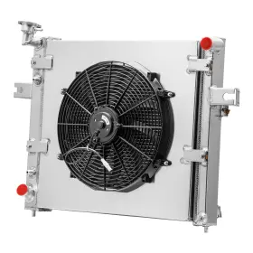 Ch3010309 Fongoff 3 Row Aluminum Radiator Shroud Fan For Jeep Grand Cherokee 4.0 L6 At 1999-2004