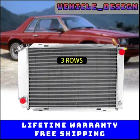 Dpi138 Fongoff Cc138 Cu138 Quality 3-row Radiator Fits 1979-1990 Ford Mustang Gt/lx 5.0l V8 Mt Us Stock Usa