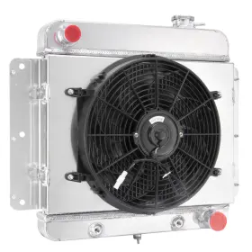 Dpi255 Fongoff 3 Row Radiator Shroud Fan For 1962-67 Chevrolet Chevy Ii 2.5l L4 3.2l L6 4.6l V8