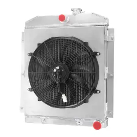 Dpi5100 Fongoff 4-row Radiator Shroud Fan For Chevy Truck Pickup Base 3.5 3.8l L6 4.3l 1947-1954