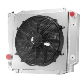 Dpi522 Fongoff 3 Row Radiator Shroud Fan Fits 1966-1977 Ford Bronco 2.8/3.3/4.7/4.9l L6 V8 Swap