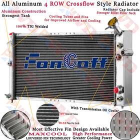 Fongoff Gm3010106 4 Row Radiator For 97-99 Buick Century Regal / 97-03 Pontiac Grand Prix Montana