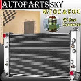 Q850 Fongoff 4 Row Aluminum Radiator For 1982-1991 Chevy Gmc C10 C20 C30 C2500 K2500 Suburban