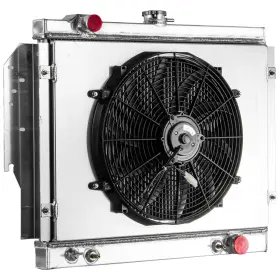 W150 Fongoff Q959 2 Row Radiator Shroud Fan For 79-93 Dodge D150 D250 W250 D350 W350 5.9l V8