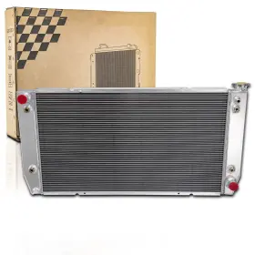 Ra1696 Fongoff 4 Row Aluminum Radiator For 1988-2000 Chevy Gmc C/k 2500 3500 7.4l V8 At Cc1696