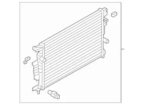 Dg9z-8005-e Ford Genuine 2013-2016 Lincoln Mkz - Radiator Assembly