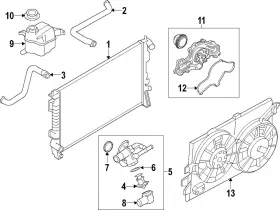 Fb5z-8005-b Ford Genuine Radiator