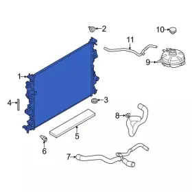 Lx6z-8005-t Ford Genuine Radiator
