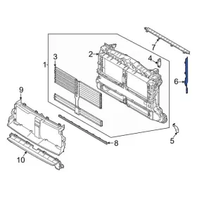 Lx6z-8310-k Ford Genuine Oem Bronco Maverick 2021-2025 Side Air Baffle Deflector Lx6z-8310-k Ford Genuine Oem Bronco Maverick 2021-2025 Side Air Baffle Deflector