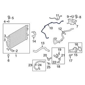 Ford Oe Dg9z8a365e For Fusion 2013-2016 Engine Coolant Reservoir Hose