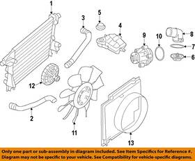 Ford Oem Bc3z8005h 11-16 F-250 Super Duty Cooling Radiator Components-radiator