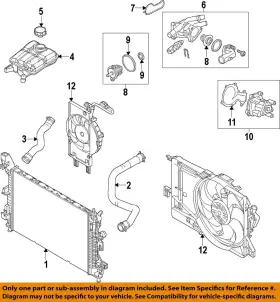 F1fz8005a Ford Oem 16-18 Focus Cooling Radiator Components-radiator