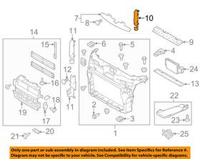 Ford Oem Fb5z8311a 2016 Explorer Radiator Core Support-inner Shield Left