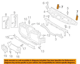 Hc3z19e525c Ford Oem 17-22 F-250 Super Duty Radiator Support-deflector