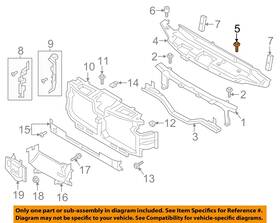 Ford Oem W718037s300 17-23 Corsair Radiator Support-sight Shield Rivet