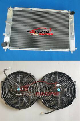 Fsmoto F5f5f5f 3 Row Aluminum Radiator Fan For 1997-2004 Ford Mustang Gt Svt 4.6l V8 At/mt