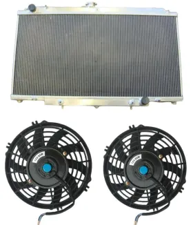 Tb45 Fsmoto Racing Y61 4.5l 1997-on For Nissan Patrol Gu Petrol At Aluminium Radiator Fans