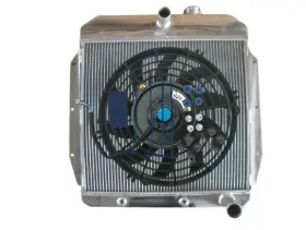 Ae5559 Fsmotoracing Alu Radiator Fan For Chevy Gmc Truck Pickup 3100/3200 100/150 Apache 1955-1959