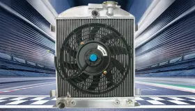 Vzv54545aa Fsmotoracing For 1932 Ford Chopped Engine Cooler 32 Aluminum Radiator And Fan