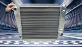 Xdb1f44s Fsmotoracing Radiator For 1966-1977 Ford Bronco Wagon/roadster 5.0l 302 V8 67 68 1967 1968 69
