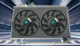 Zdv25665 Fsmotoracing Aluminum Radiator Fan For 1986-1992 1987 1988 1989 Toyota Supra Mk3 3.0 Turbo Mt