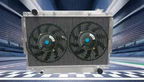 Zsvsd1565 Fsmotoracing For Lexus Lx450 / Toyota Landcruiser Fzj80 1fz-fe 4.5l Aluminum Radiator Fans Mt