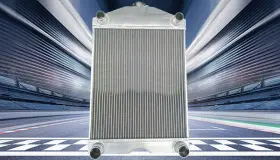 Zvdxv465s Fsmotoracing Aluminum Radiator For Ford 2n/8n/9n Tractor With Flathead V8 Engine Mt