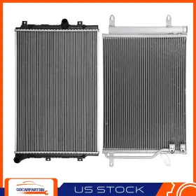 Gdc848046 Gdcar Radiator And A/c Condenser Aluminum Cooling Kit For 14-15 Volkswagen Beetle Jetta