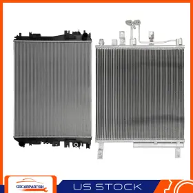 Gdc848102 Gdcar Automatic Radiator And A/c Condenser Aluminum Cooling Kit For 2014-2018 Ram 1500