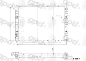 1404c Global Parts Distributors Llc Radiator