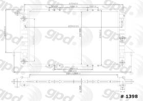 Global Parts Distributors Llc 1398c Radiator