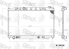 Global Parts Distributors Llc 2414c Radiator