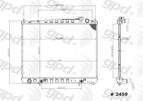 Global Parts Distributors Llc 2459c Radiator