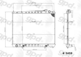 2459c Global Parts Distributors Llc Radiator