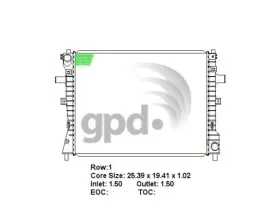 2610c Global Parts Distributors Llc Radiator