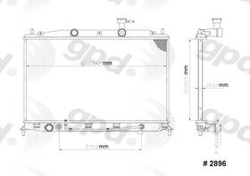 Global Parts Distributors Llc 2896c Gpd Radiator