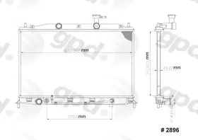 2896c Global Parts Distributors Llc Gpd Radiator