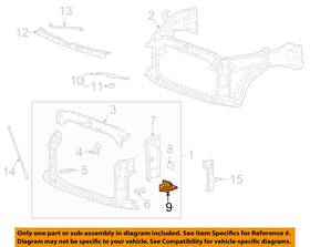 Gm Oem 84214082 12-23 Escalade Esv Radiator Support-outer Support