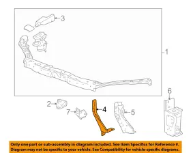 96901952 Gm Oem Chevrolet 12-16 Sonic Radiator Support-support Arm Right