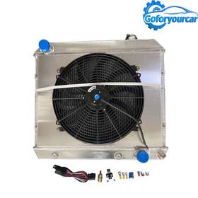 Gof An57239 For 1963-1966 1965 Chevy C/k Pickup Truck C10 C20 C30 3 Row Radiator Shroud Fan