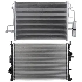12768855 Goodypartsparts Radiator Ac Condenser Cooling Kit Aluminum For 2013-2016 Ford Escape