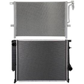 Goodypartsparts 12768858 Radiator And Ac Condenser Cooling Kit For 1999 Bmw 323is 328i 328is
