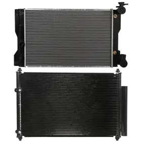 12768873 Goodypartsparts Radiator Ac Condenser Cooling For 2009-2014 Toyota Matrix Corolla