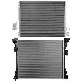Goodypartsparts 12768975 Radiator And Ac Condenser Cooling For 2008-2016 Chrysler Town Country