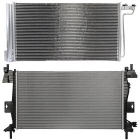 Goodypartsparts 12768978 Radiator Ac Condenser Cooling Kit Aluminum For 2012-2014 Ford Focus