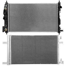 Goodypartsparts 12768985 Radiator And Ac Condenser Cooling For 10-16 Buick Lacrosse 14-19 Chevrolet Impala