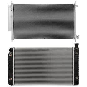 Goodypartsparts 12768992 Radiator Ac Condenser Cooling Kit Aluminum For 1996-1997 Gmc P3500