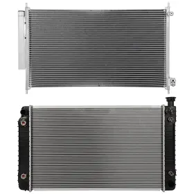 12768992 Goodypartsparts Radiator Ac Condenser Cooling Kit Aluminum For 1996-1997 Gmc P3500