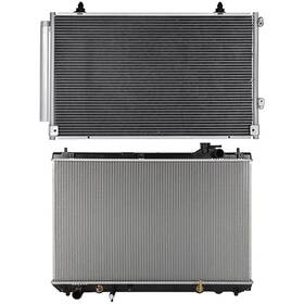 Goodypartsparts 12768997 Radiator Ac Condenser Cooling Kit Aluminum For 2001-2007 Toyota Highlander