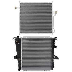 Goodypartsparts 12769005 Radiator Ac Condenser Cooling Kit Aluminum For 1997-2001 Ford Explorer